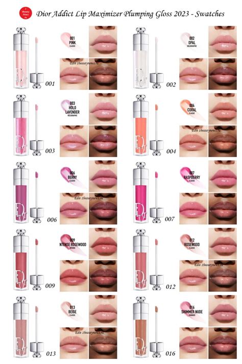 dior lip maximizer duty free|Dior lip gloss color chart.